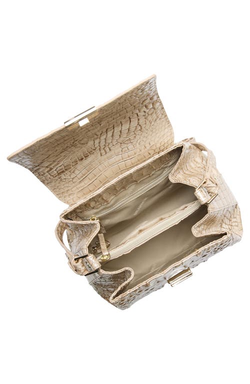 Brahmin Margo Croc Embossed Leather Crossbody Bag In Wind Chime