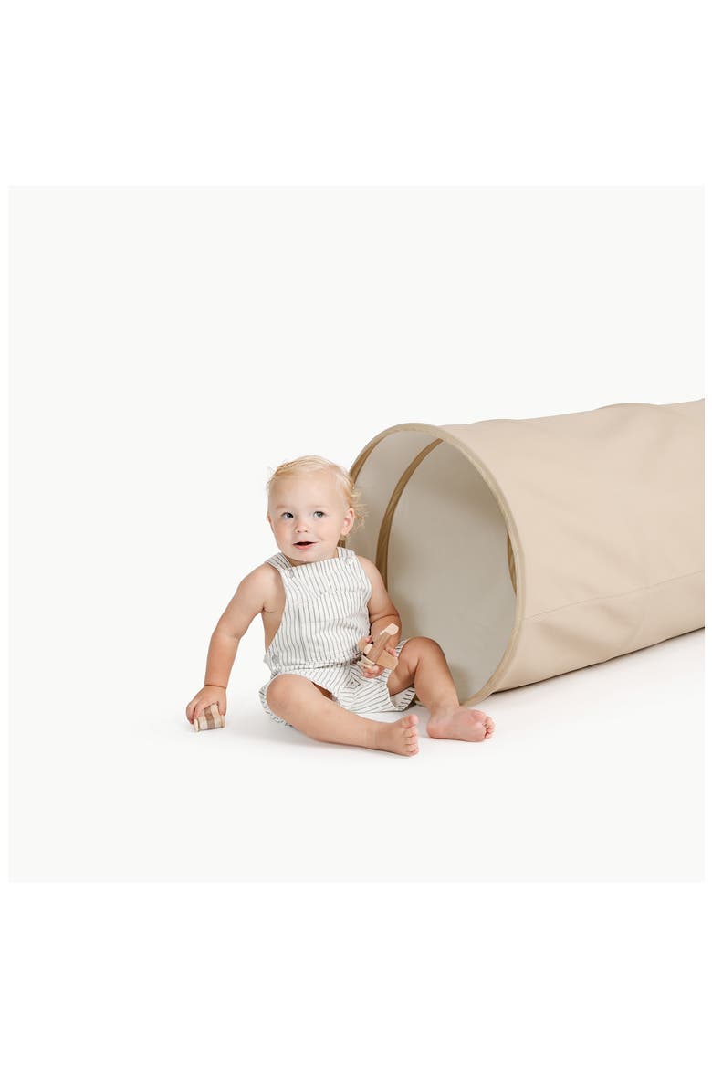 Expandable Faux Leather Tunnel, Alternate, color, MILLET