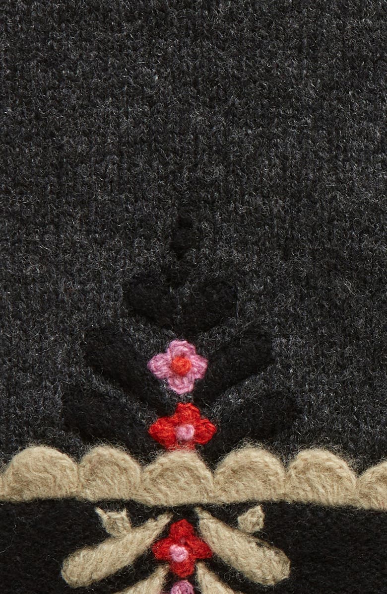 FRENCH KNOT Ginger Merino Wool Gloves, Alternate, color, 