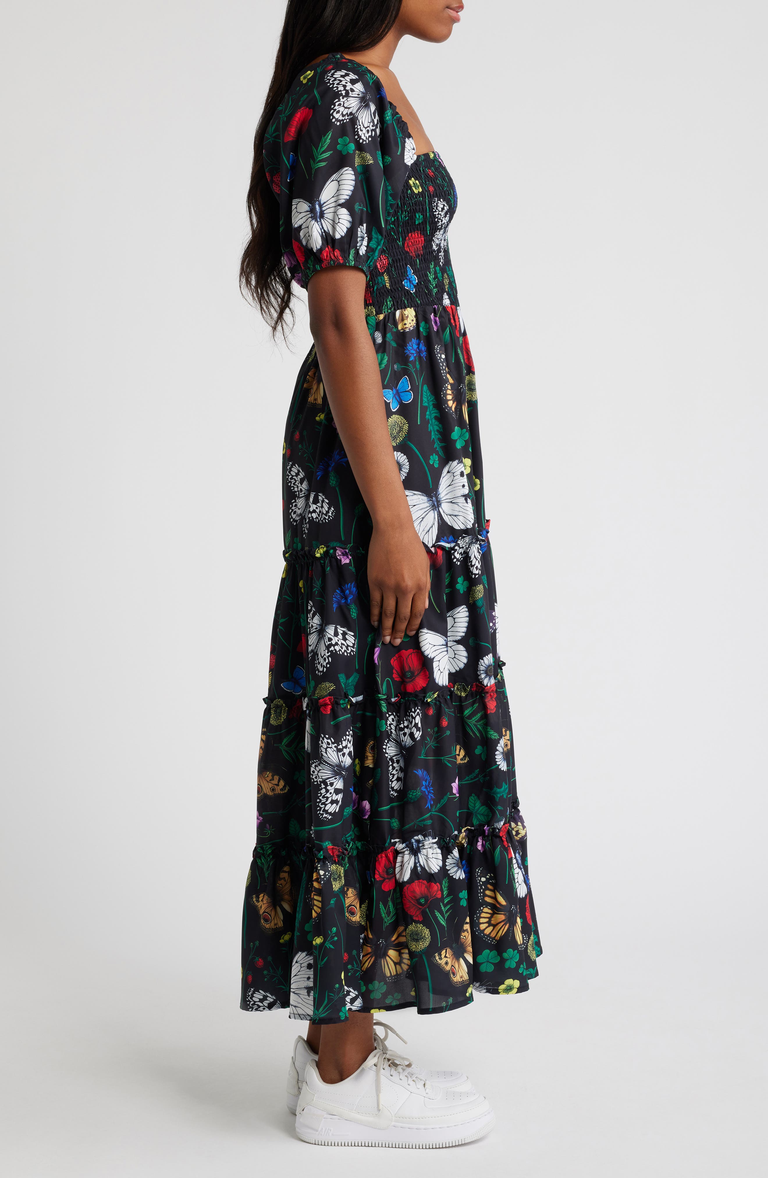 night fairy embroidered maxi dress For Love & Lemons Night Fairy Embroidered Maxi Dress in Black