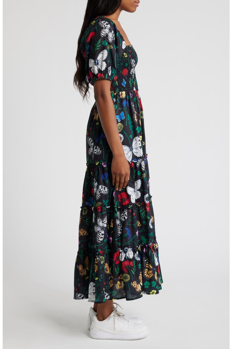 Fairy Folklore Smocked Maxi Dress, Alternate, color, FOLKLORE