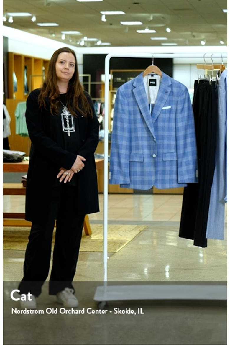 Hutson Check Wool & Cotton Blend Sport Coat video