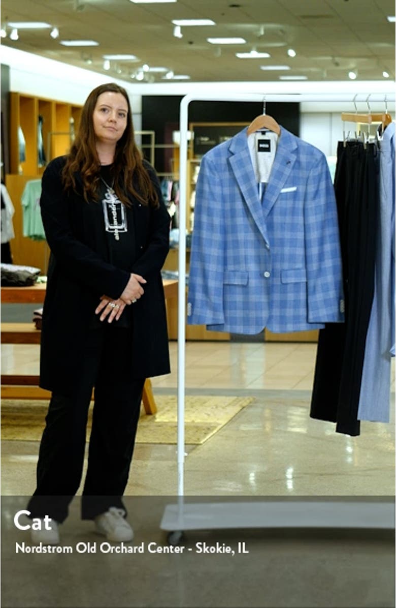 Hutson Check Wool & Cotton Blend Sport Coat, sales video thumbnail