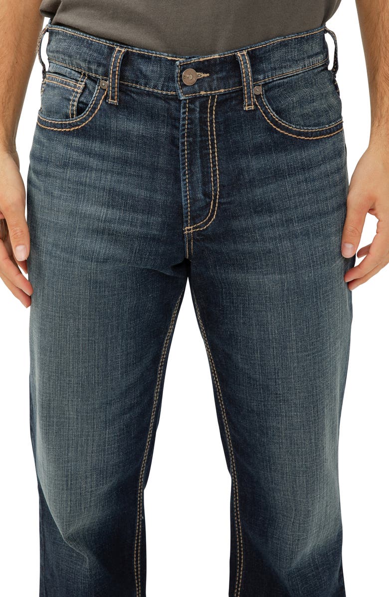 Silver Jeans Co. Zac Relaxed Fit Straight Leg Jeans, Alternate, color,