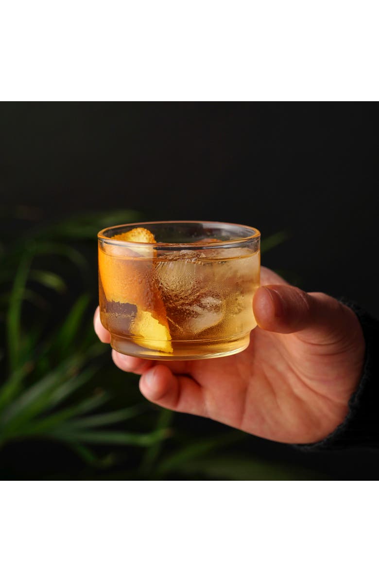 Viski Raye Crystal Bodega Glasses Set of 6, Alternate, color, Clear