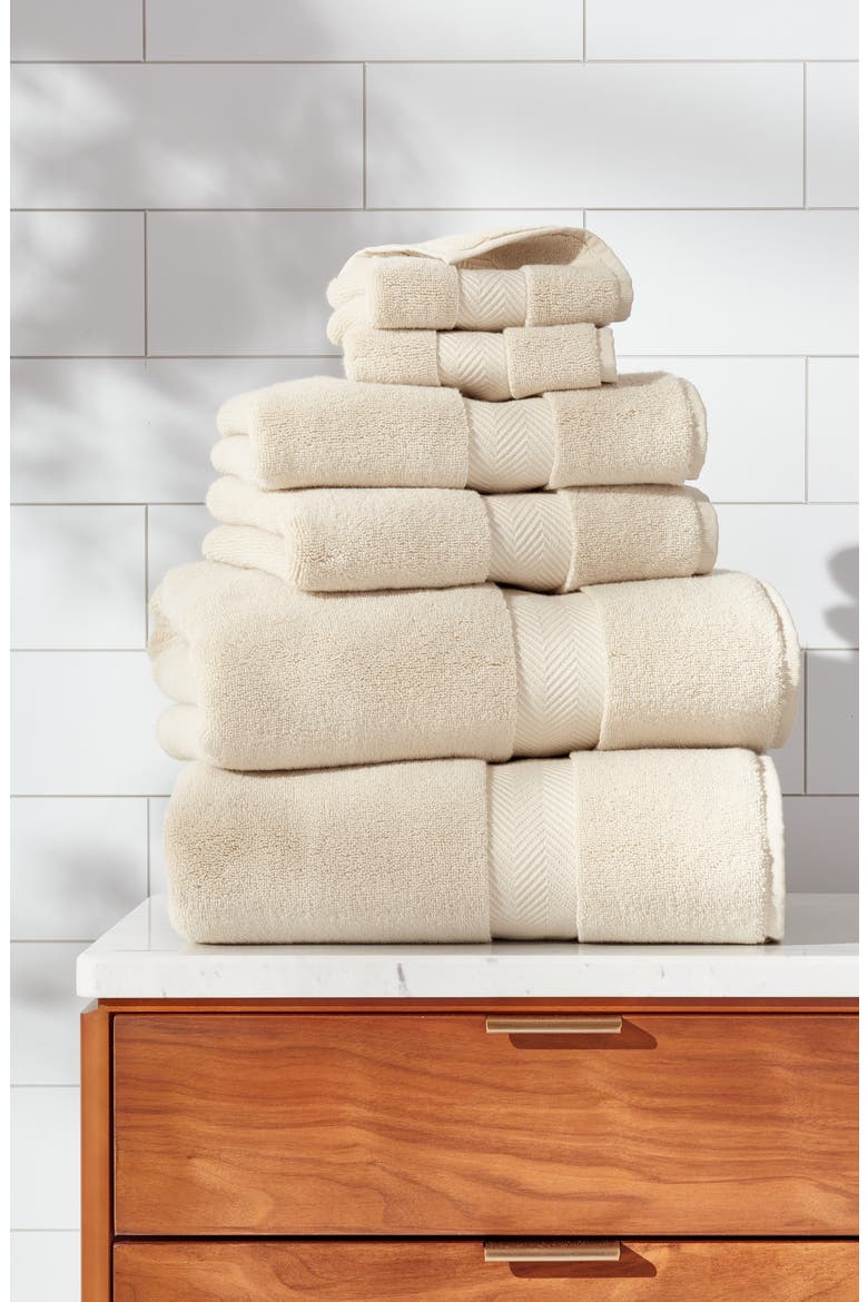 Organic Hydrocotton Washcloth, Alternate, color, BEIGE OATMEAL