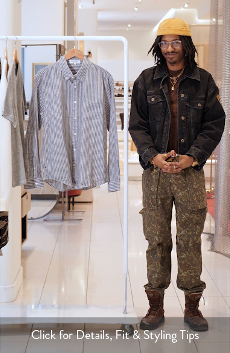 Mill Stripe Chambray Button-Down Shirt, sales video thumbnail