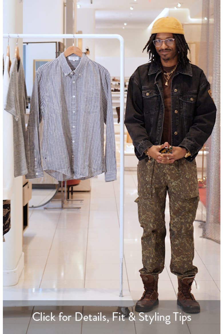 Mill Stripe Chambray Button-Down Shirt video