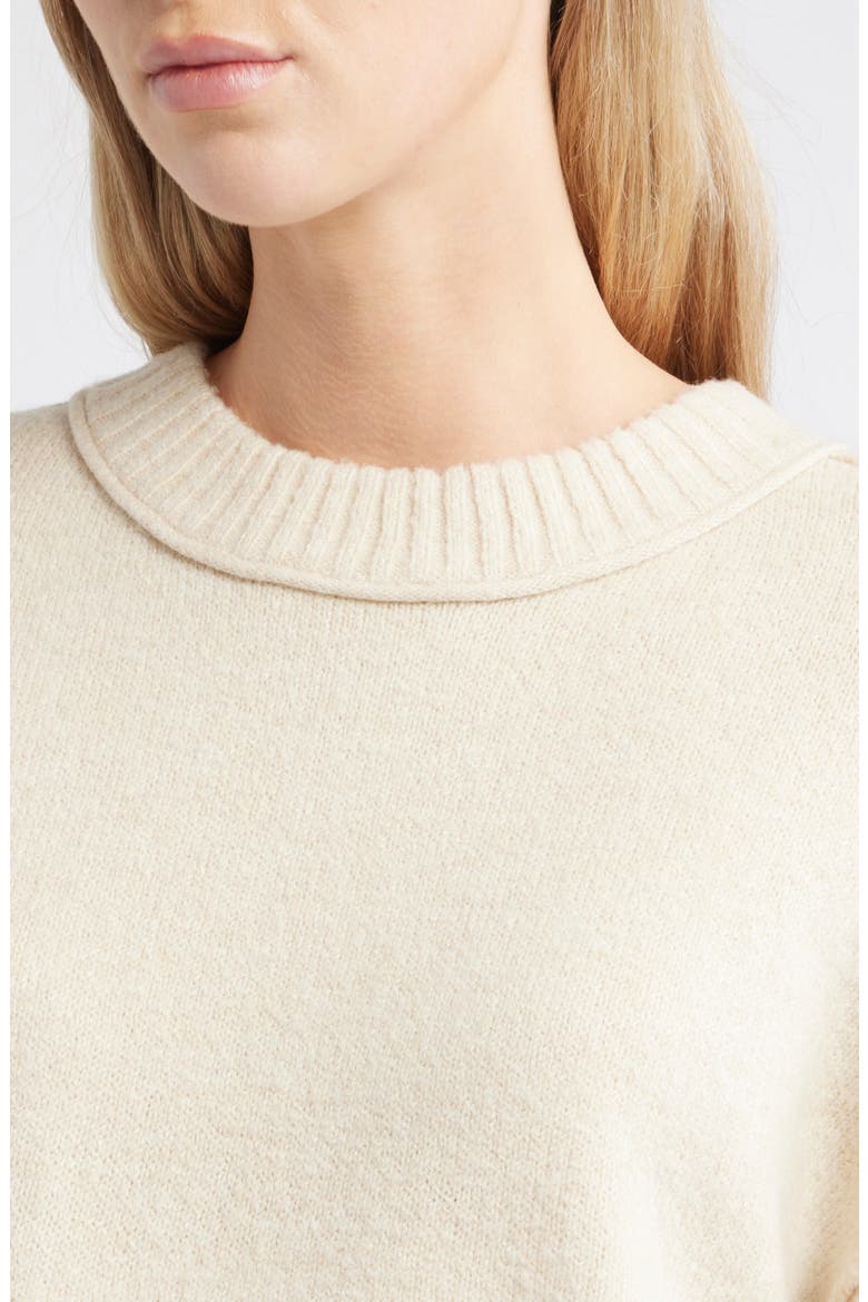 Crop Sweater, Alternate, color, OATMEAL