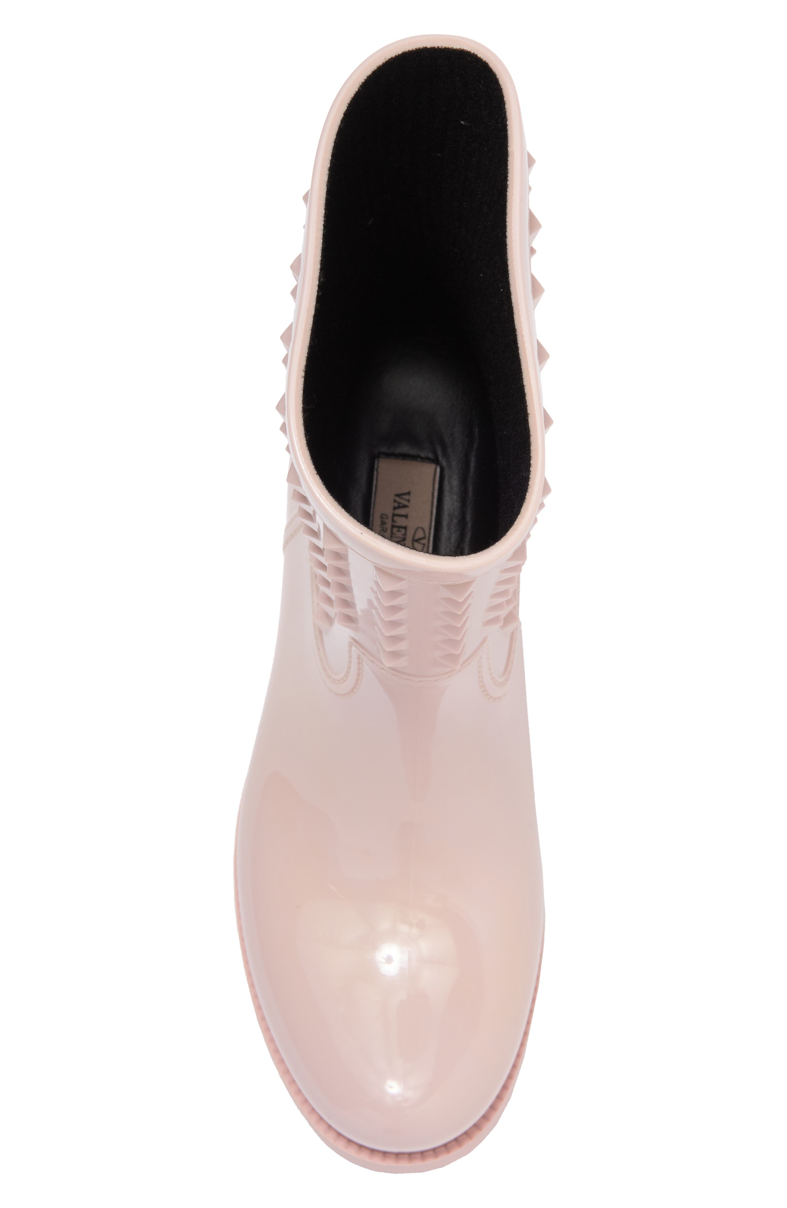 Rockstud Waterproof Rain Boot, Alternate, color, WATER ROSE