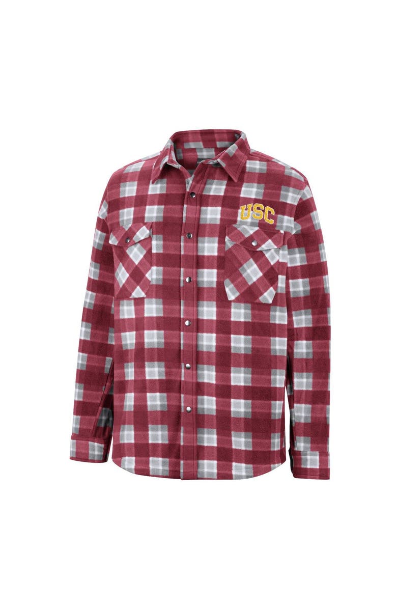 COLOSSEUM Men's Colosseum Cardinal USC Trojans Ellis Full-Snap Jacket, Alternate, color, 