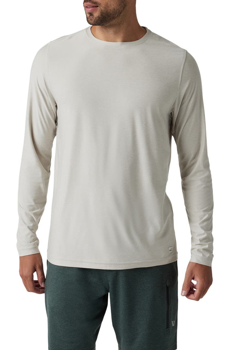 Long Sleeve Strato Tech Tee, Main, color, SALT HEATHER