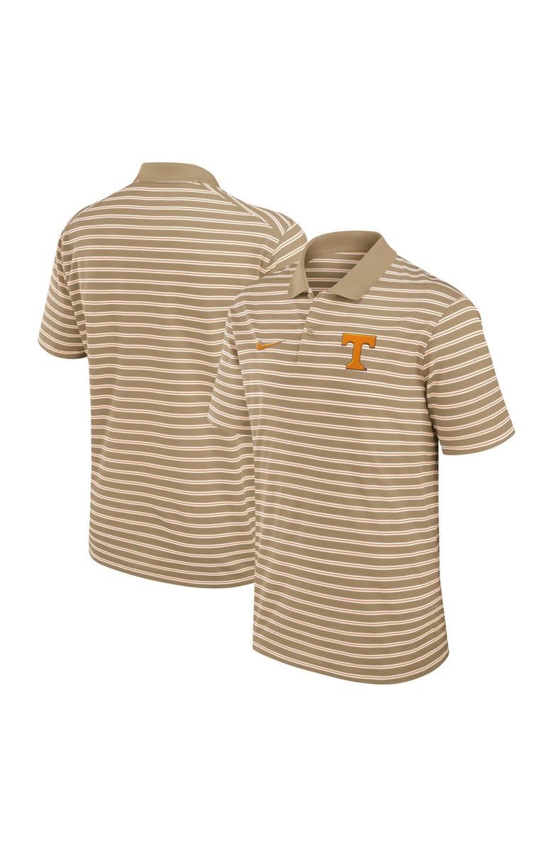 Nike Men's Nike Tan Tennessee Volunteers Athletic Prep Striped Performance Polo, Main, color, Tan