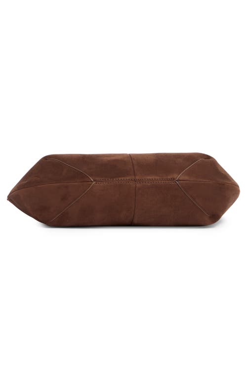 Jw Pei Dara Faux Suede Hobo Bag In Mocha Brown