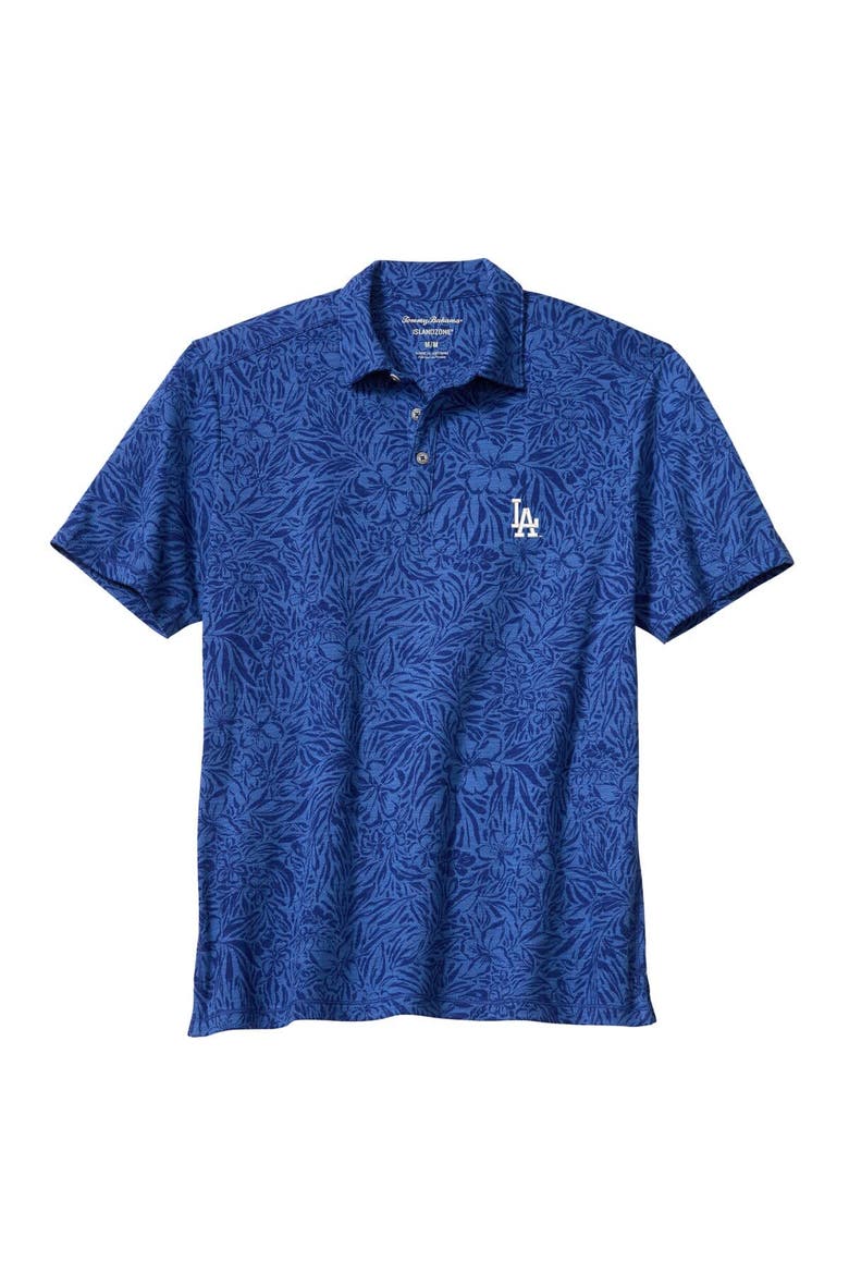 Men's Tommy Bahama  Royal Los Angeles Dodgers Wild Hibiscus Tri-Blend IslandZone Polo, Main, color, Royal
