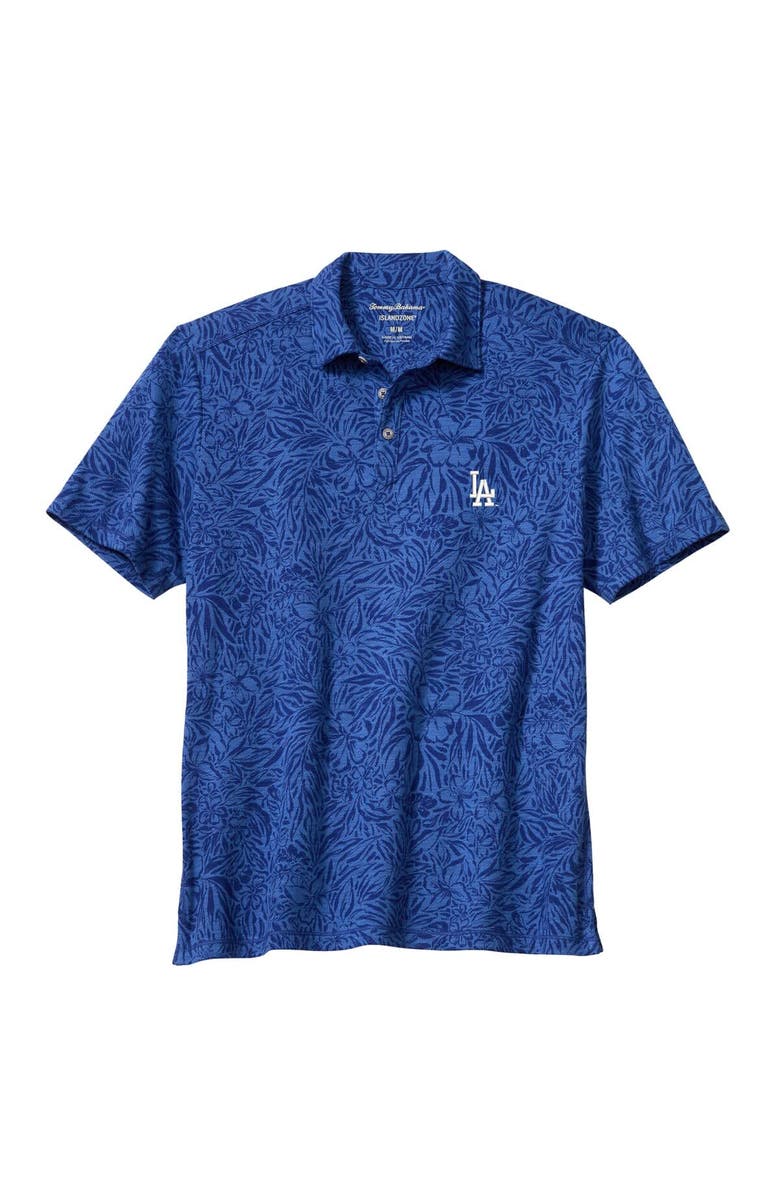 Tommy Bahama Men's Tommy Bahama Royal Los Angeles Dodgers Wild Hibiscus Tri-Blend IslandZone Polo, Main, color, Royal