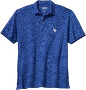 Tommy Bahama Men's Tommy Bahama Royal Los Angeles Dodgers Wild Hibiscus Tri-Blend IslandZone Polo