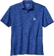 Tommy Bahama Men's Tommy Bahama Royal Los Angeles Dodgers Wild Hibiscus Tri-Blend IslandZone Polo