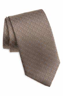 Geometric Silk Tie