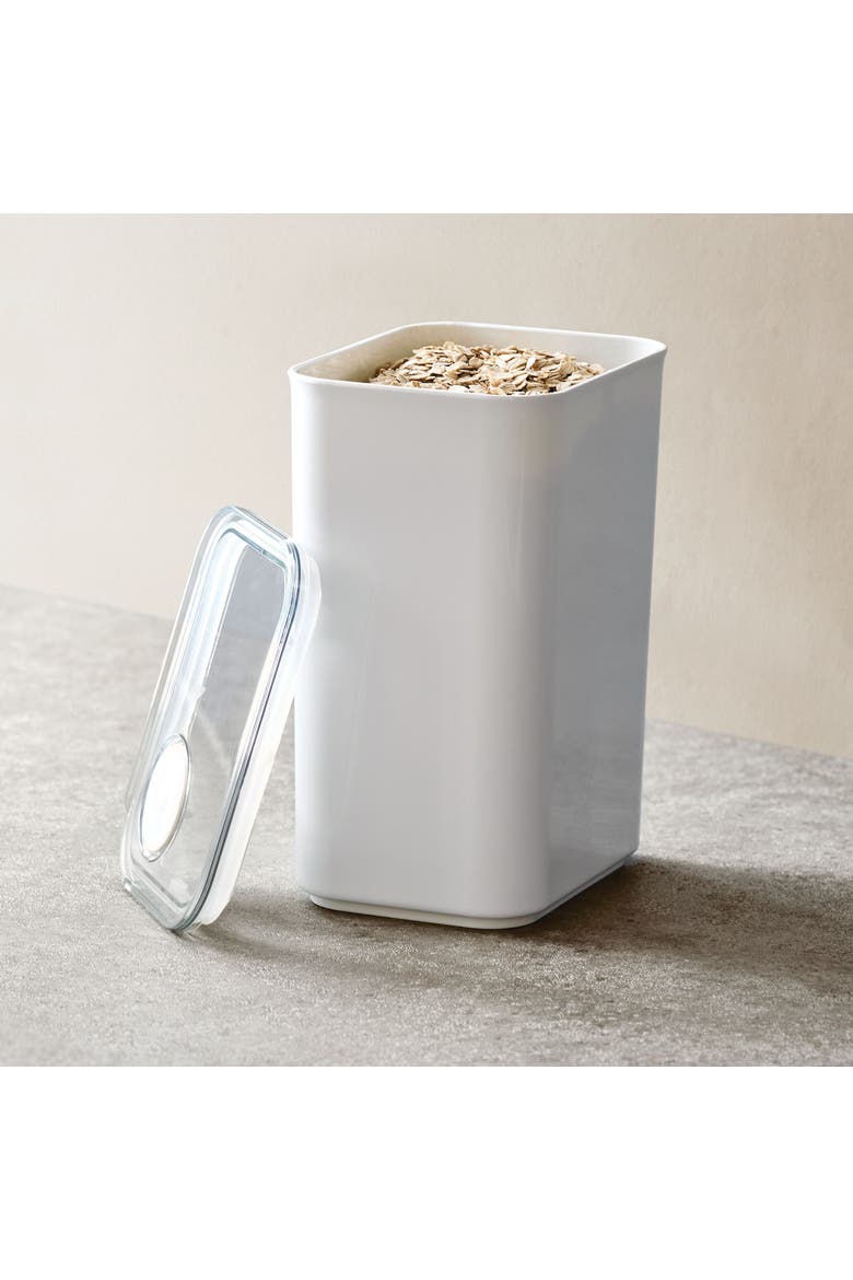 Large Canister with Removable Pour Cap - Set of 2 - White, Alternate, color, White