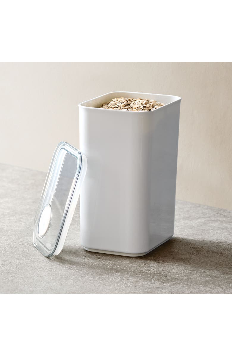 iDesign Large Canister with Removable Pour Cap - Set of 2 - White, Alternate, color, White