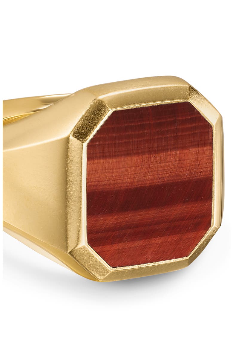 Men's Streamline Signet Ring, Alternate, color, GOLD