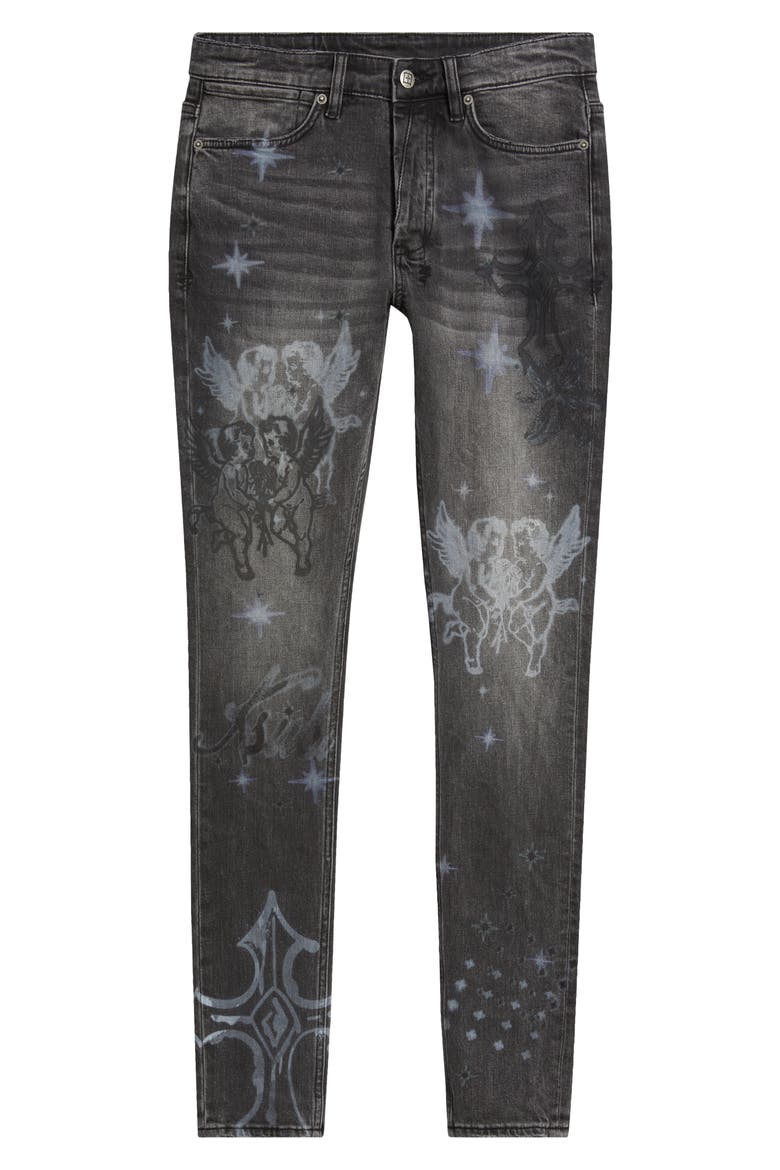 Van Winkle AXL Cherub Skinny Jeans, Alternate, color, CHARCOAL
