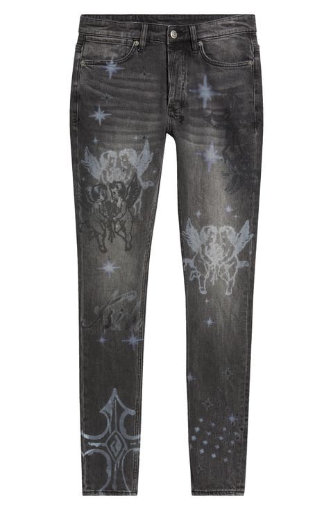 Van Winkle AXL Cherub Skinny Jeans (Charcoal)