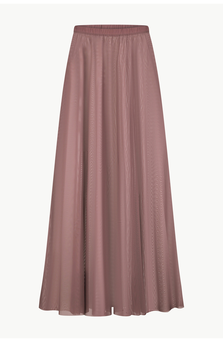 Malva Florea Flowy Mesh Maxi Skirt, Alternate, color, Dark Plum