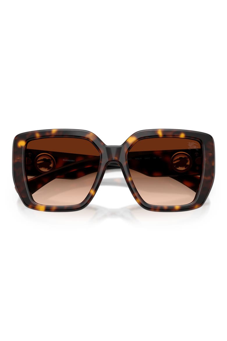 54mm Square Sunglasses, Alternate, color, DARK HAVANA / BROWN GRADIENT