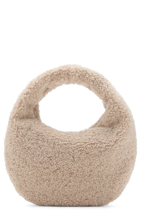 Faux Shearling Handbag