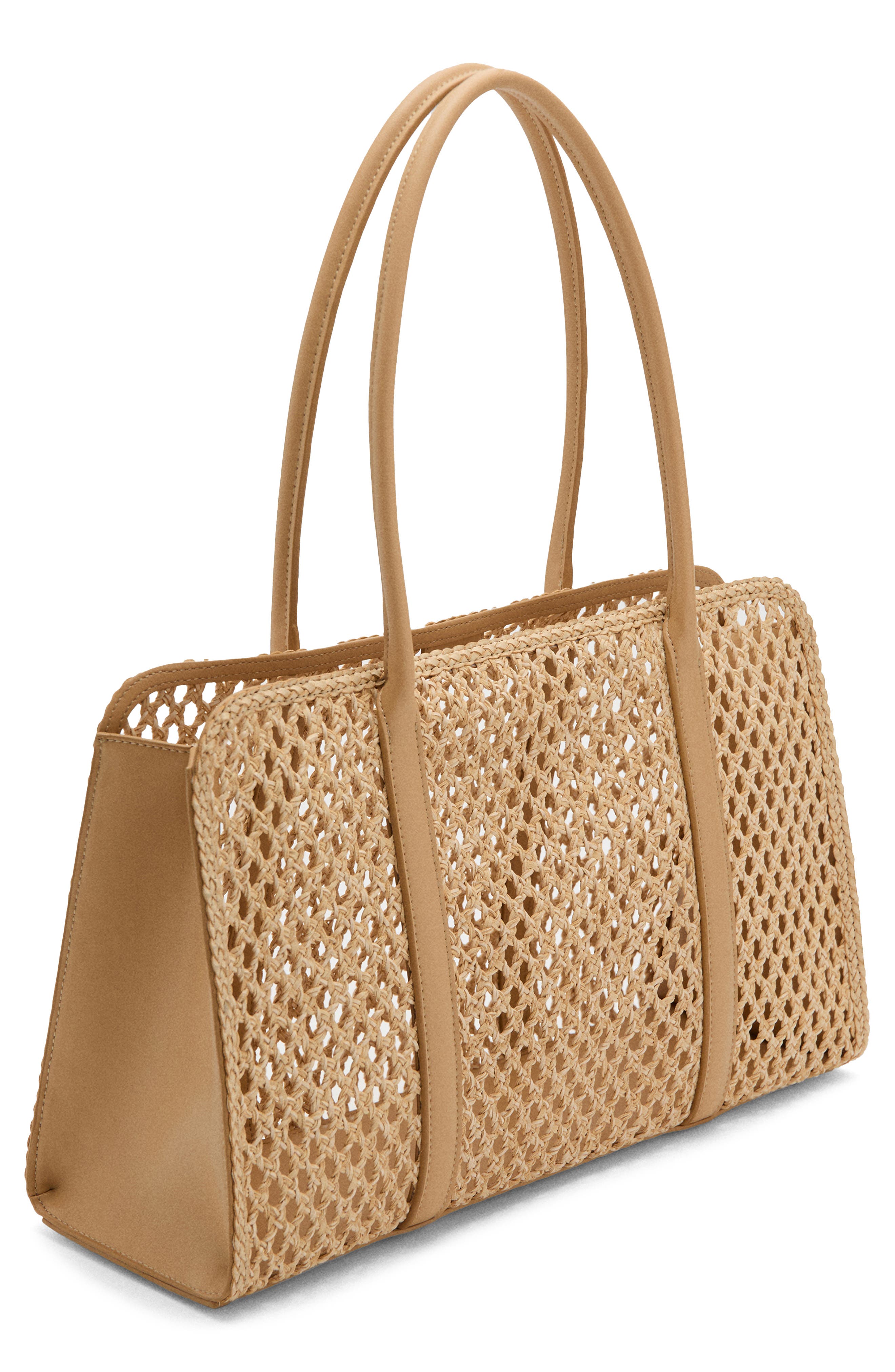 Braided Shoulder Bag, Alternate, color, BEIGE
