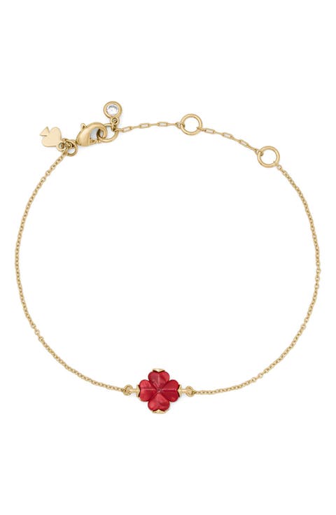 Clover Solitaire Bracelet