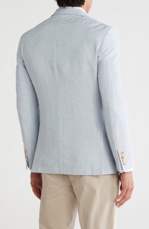 Gino Vitale Slim Fit Solid Linen Blend Blazer