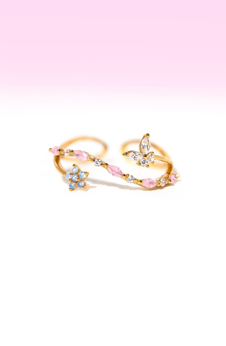 Girls Crew Sweet Pea Adjustable Ring, Alternate, color, Gold