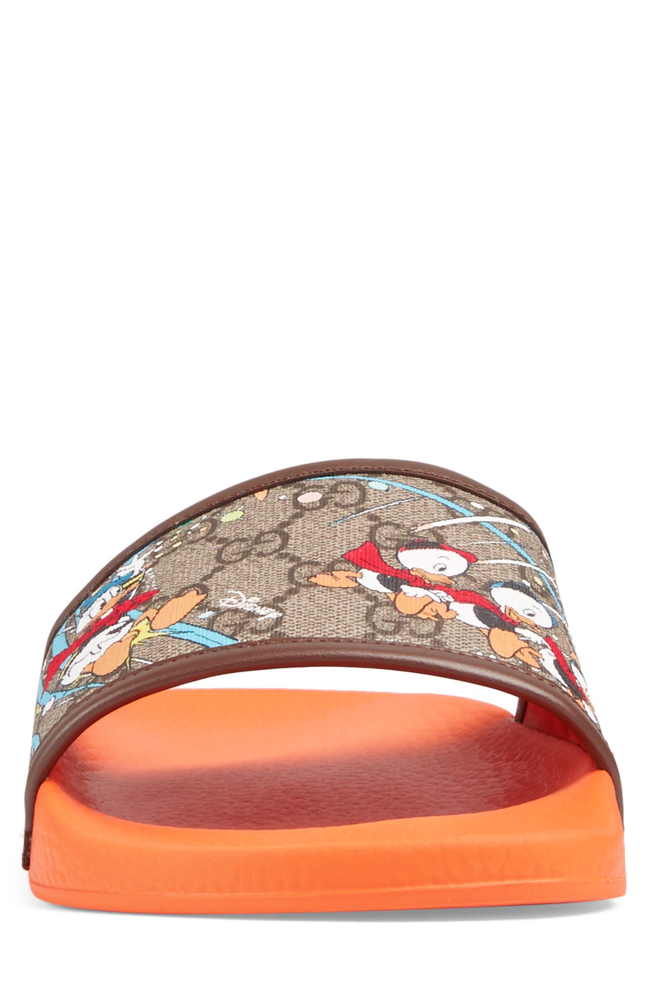 Gucci x Disney Pursuit Donald Duck Slide Sandal, Alternate, color, 