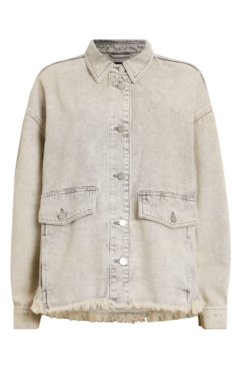 AllSaints Hettie Denim Shacket, Alternate, color, 
