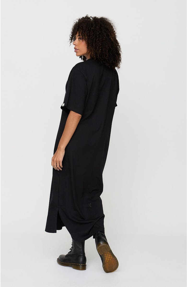 Turtledove London Organic Cotton Ruby Maxi Dress, Alternate, color, Black