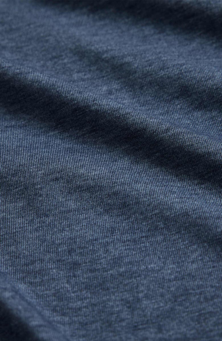 John Varvatos Bale Burnout Crewneck T-Shirt, Alternate, color, Oiled Blue