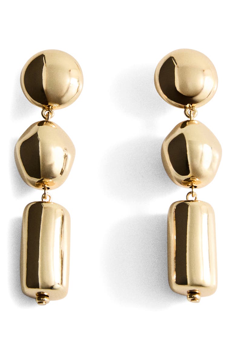 Pendant Drop Earrings, Main, color, GOLD