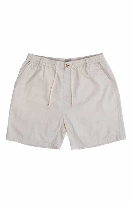 BURNSIDE Linen & Cotton Blend Shorts