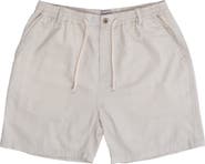 BURNSIDE Linen & Cotton Blend Shorts