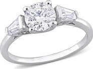 Julianna B. Moissanite 3-Stone Ring Sterling Silver