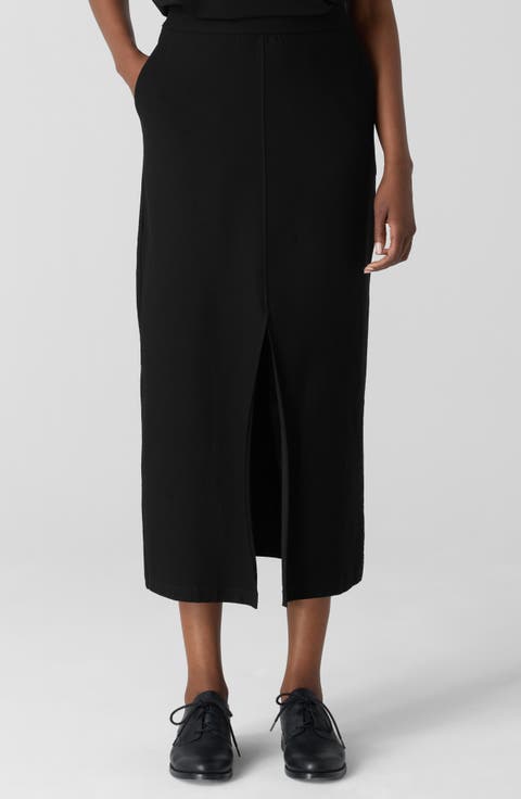 Front Slit Maxi Skirt (Regular & Petite)