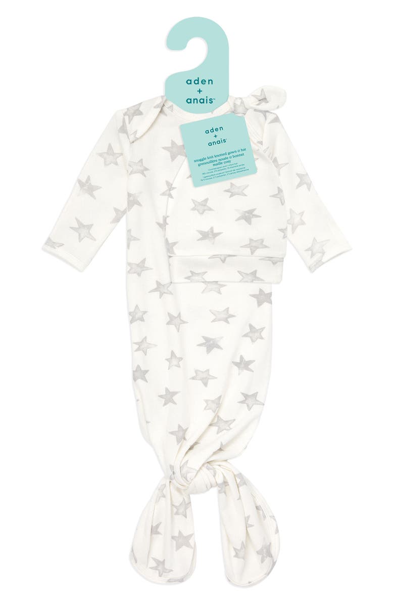 aden + anais Snuggle Knit Newborn Gift Set, Alternate, color, Grey Star