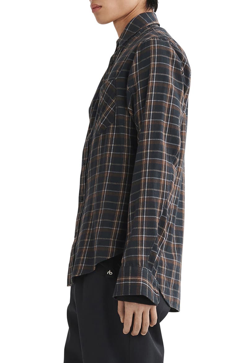 Fit 2 Plaid Cotton Button-Up Shirt, Alternate, color, BLACKPLD
