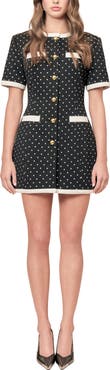 MAUDE CLUB Taylor Polka Dot Minidress