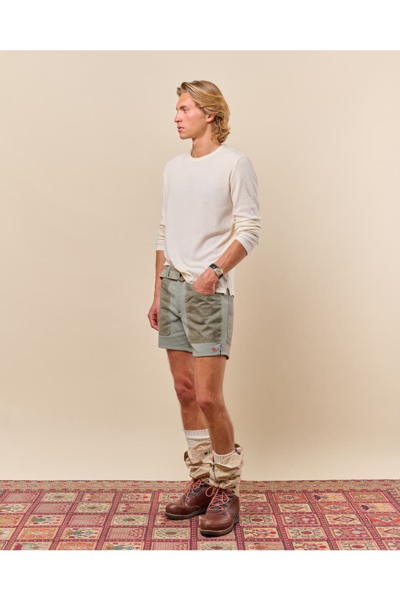 7incher Field Shorts Mens, Alternate, color, Olive Ash