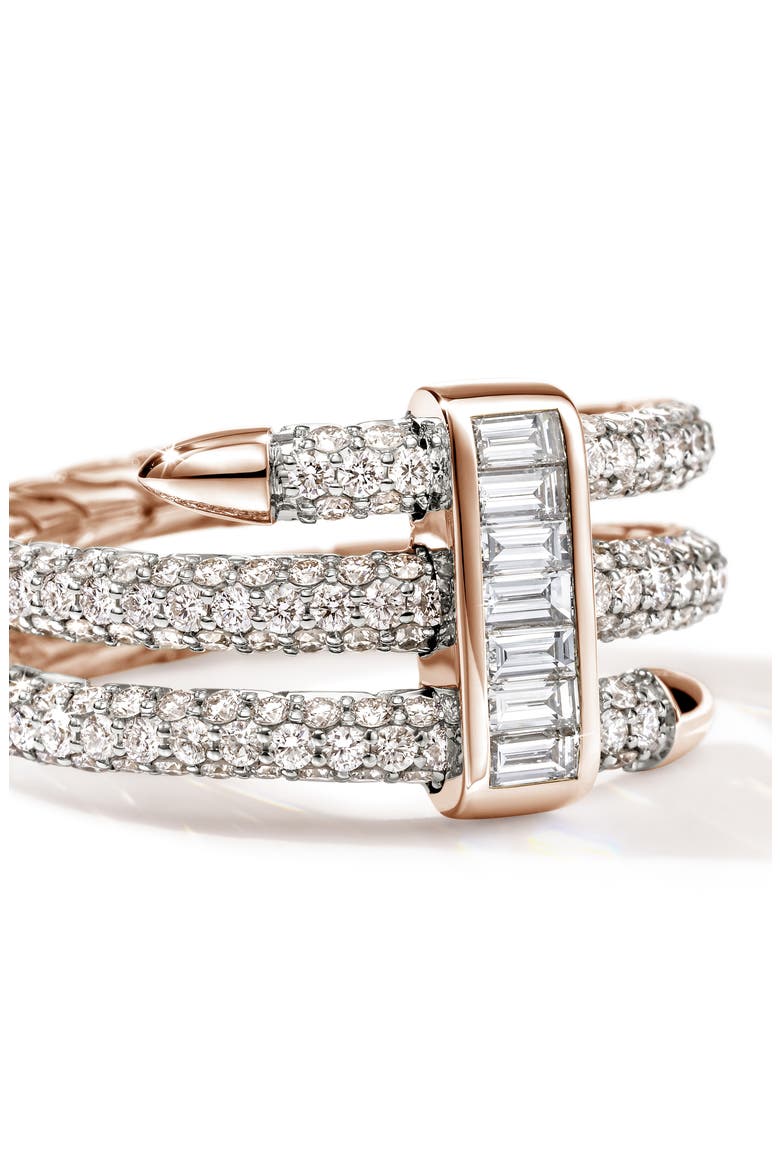 Artisan Series 18k Gold Diamond Spear Coil Ring, Alternate, color, GOLD