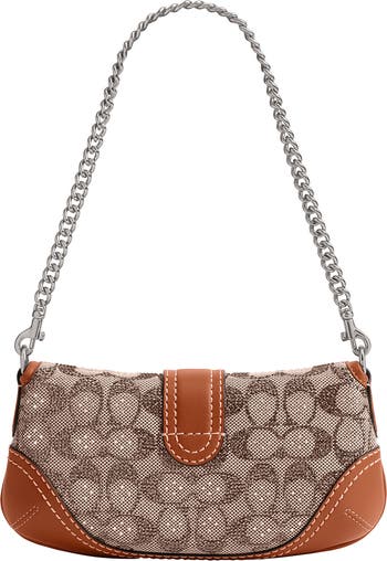COACH Soho 25 Crystal Signature Jacquard Shoulder Bag | Nordstrom